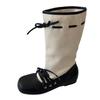 Round head women's inner height increase new wind thick-soled mid-tube boots straps autumn and winter mid-tube boots retro ballet