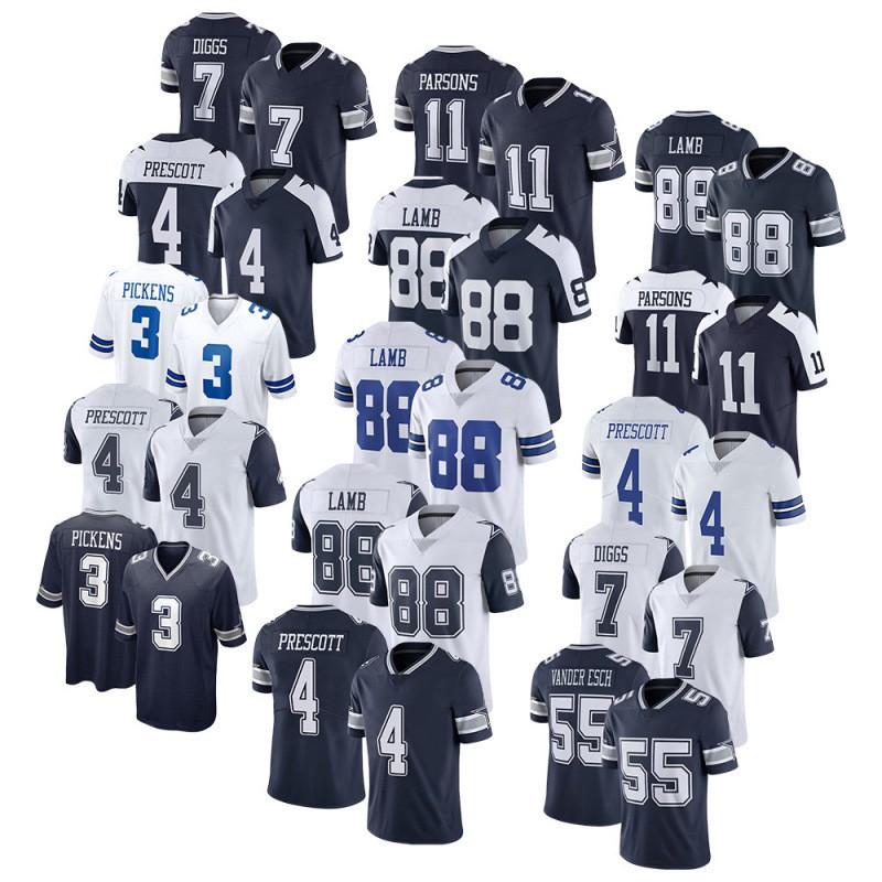 Dallas Cowboys NFL Football Jersey CeeDee Lamb 88 Embroidered Team Uniform Men Fans