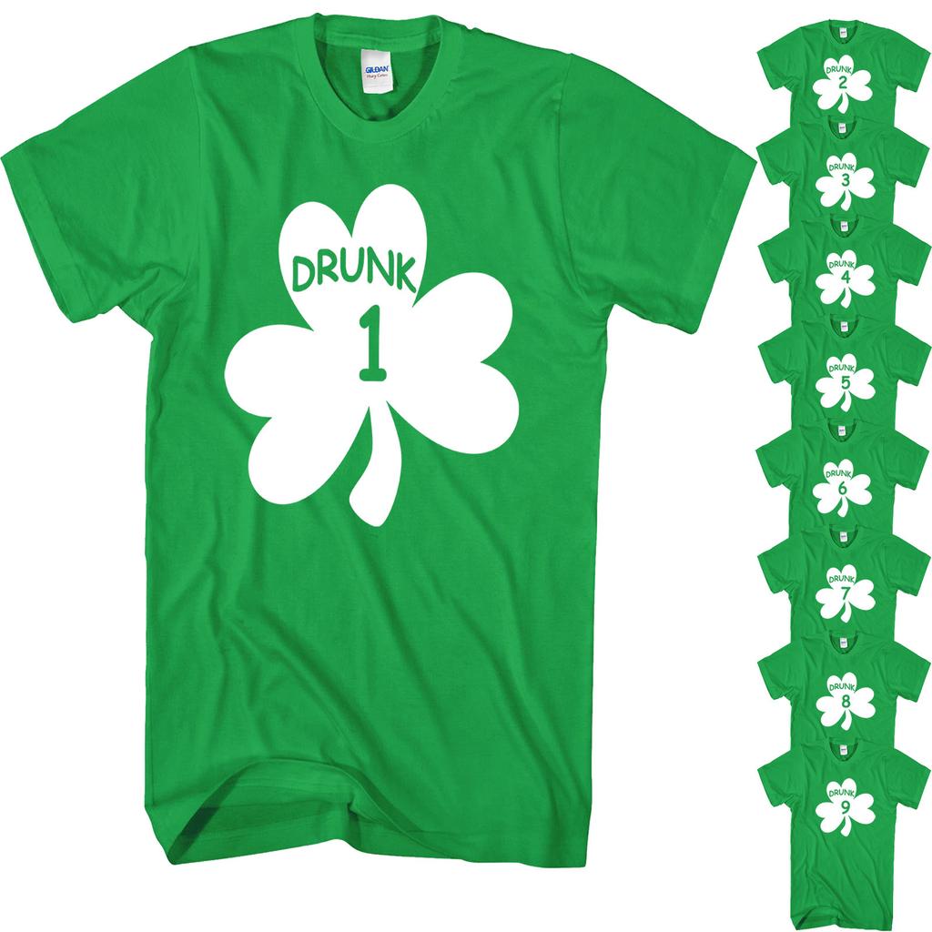 26 St Patricks Day T Shirt Paddys Day Novelty Funny Drunk 1 To 21 Beer Drinking Top Unisex T-Shirt