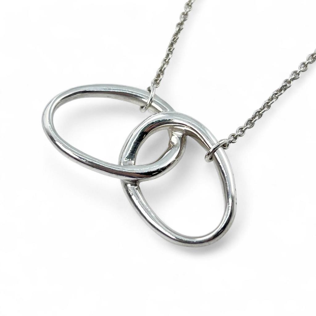 TIFFANY&Co. Halskette Doppelring Silber SV925 Damen Gebraucht