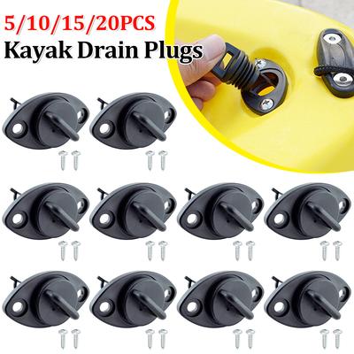 5/10/15/20PCS Yacht Raft Kayak Screw Sealing Plugs Classic Marine Boat Oval Drain Boat Marine Yacht Raft Drain Hole Bung Plug