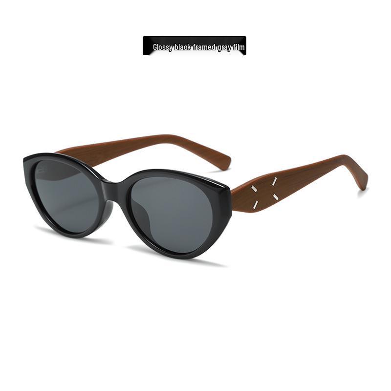 Retro Cat Eye Polarized Sunglasses - Concave Style, Anti-Glare Women's High-End Design