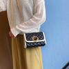 SCIONE Lock Bag Western Style Bag 2019 New Trendy Wild Messenger Bag Rhombus Chain Bag Fashion Small Square Bag