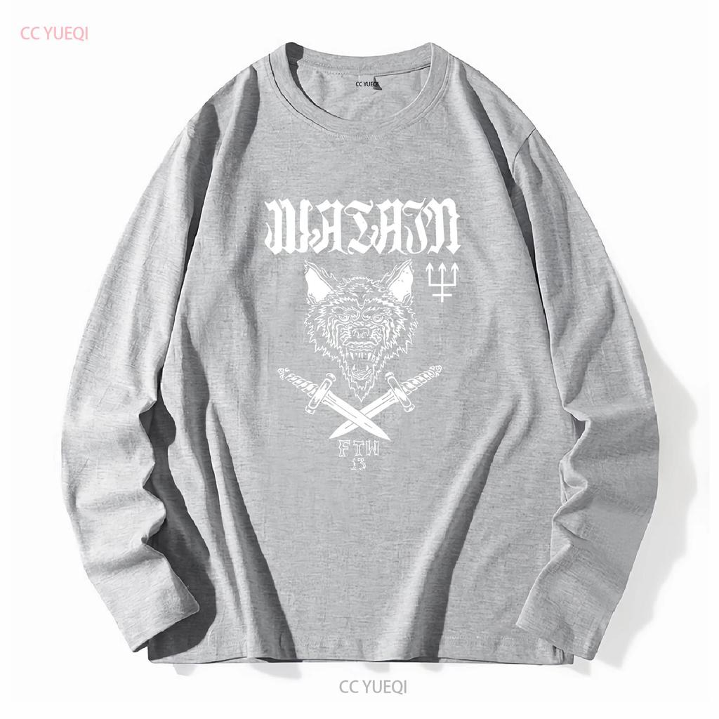 Watain Band Svedese Black Metal FTW 13 Lupo Maglietta S 2XL vintage Lavata Elastica Casual Traspirante abbigliamento firmato Leggermente