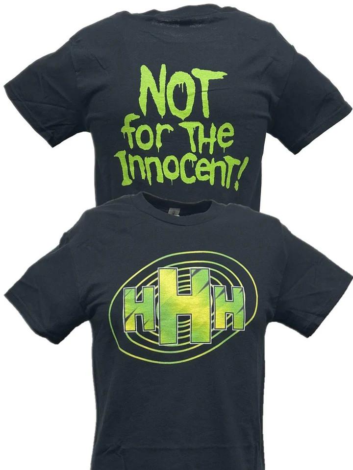 Triple H Not For The Innocent WWF Mens Black T-shirt S-5XL L