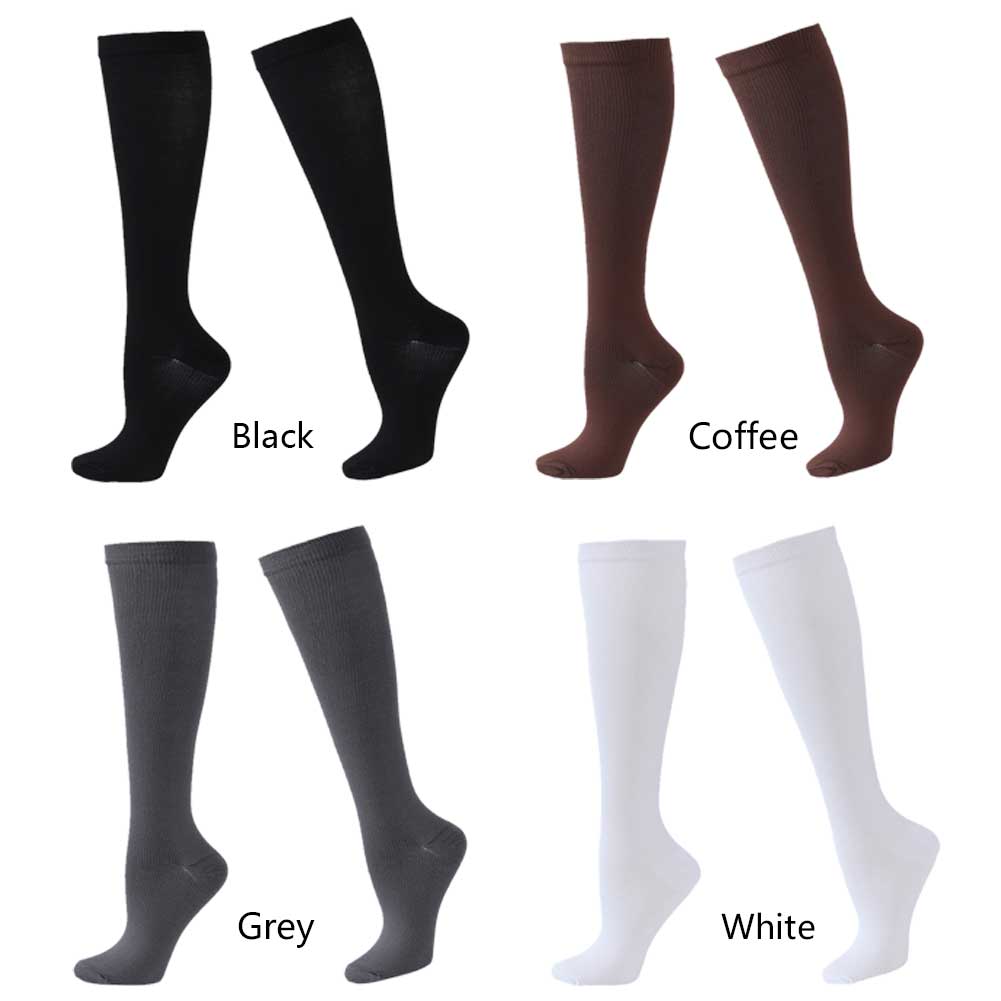1 Pair Knee High Nurse Socks Energizing Comfort Women Men Sports Socks Casual