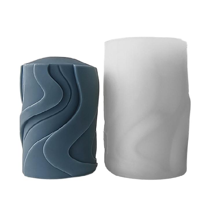 Geometric Column Silicone Candle Mold Handmade Soap Chocolate Mold Home Decors