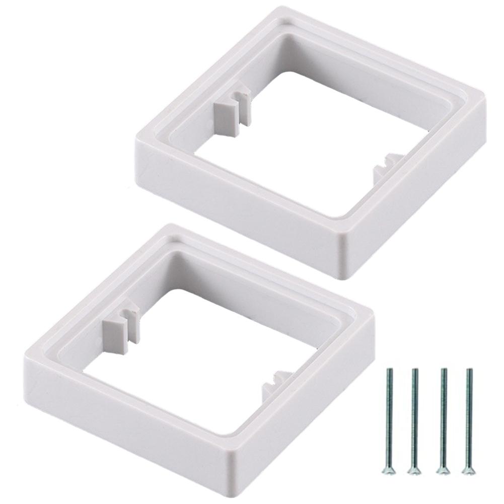 2pcs Single Socket Spacer Square Spacer Box Frame 86 Type Wire Box Height Increasing Ring Repairer Switch Socket Panel Gasket