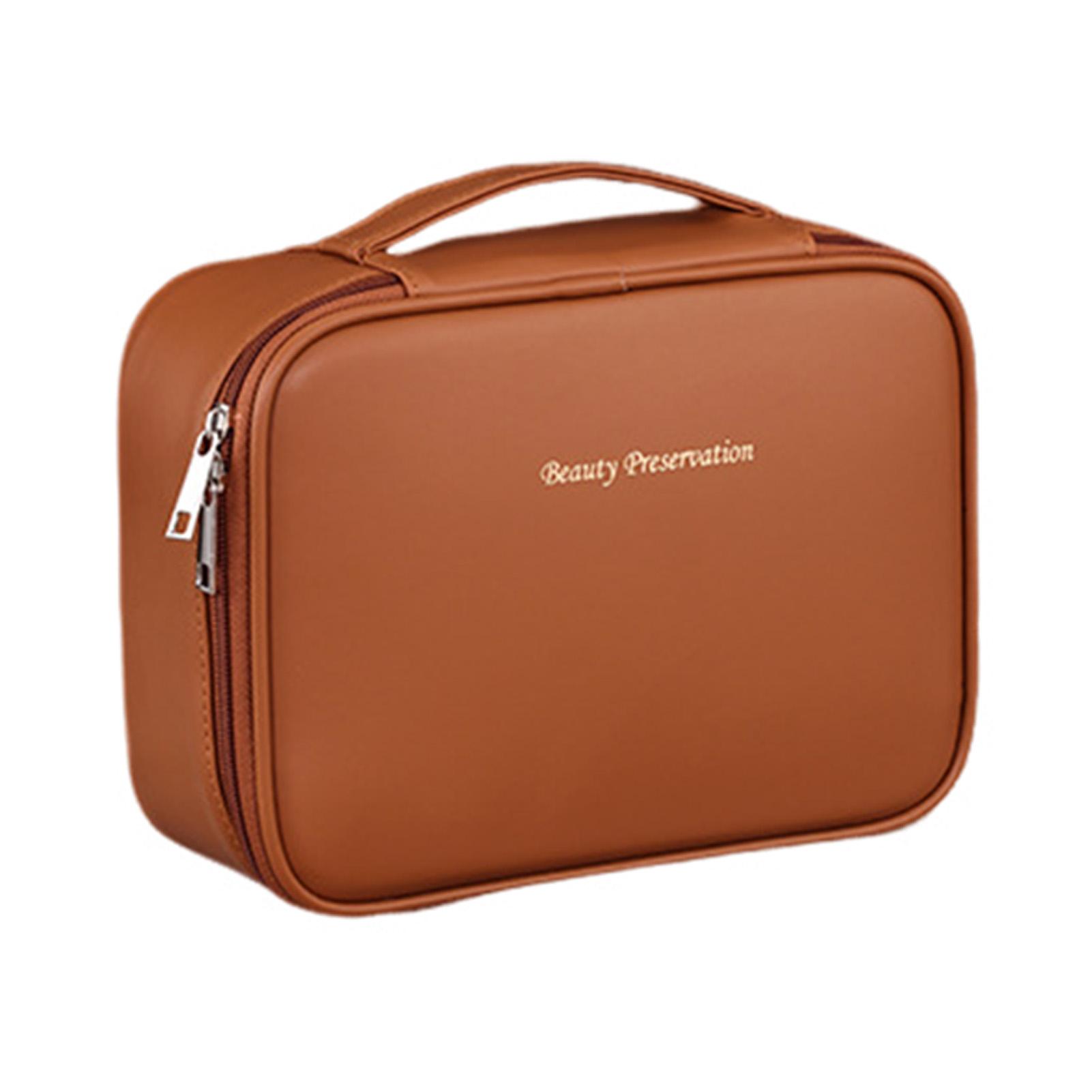 

Portable Multi Layers Toiletry Bag Solid Color Detachable Handy Cosmetic Bags for Tourism Business Trip