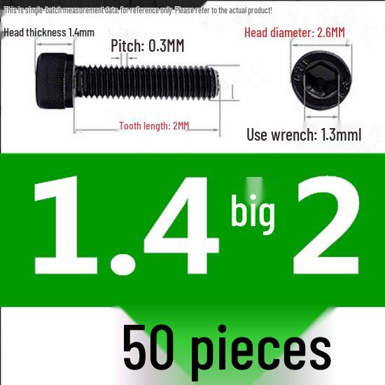 High-Strength Grade 12.9 Internal Hex Head Screws M1.4-M20