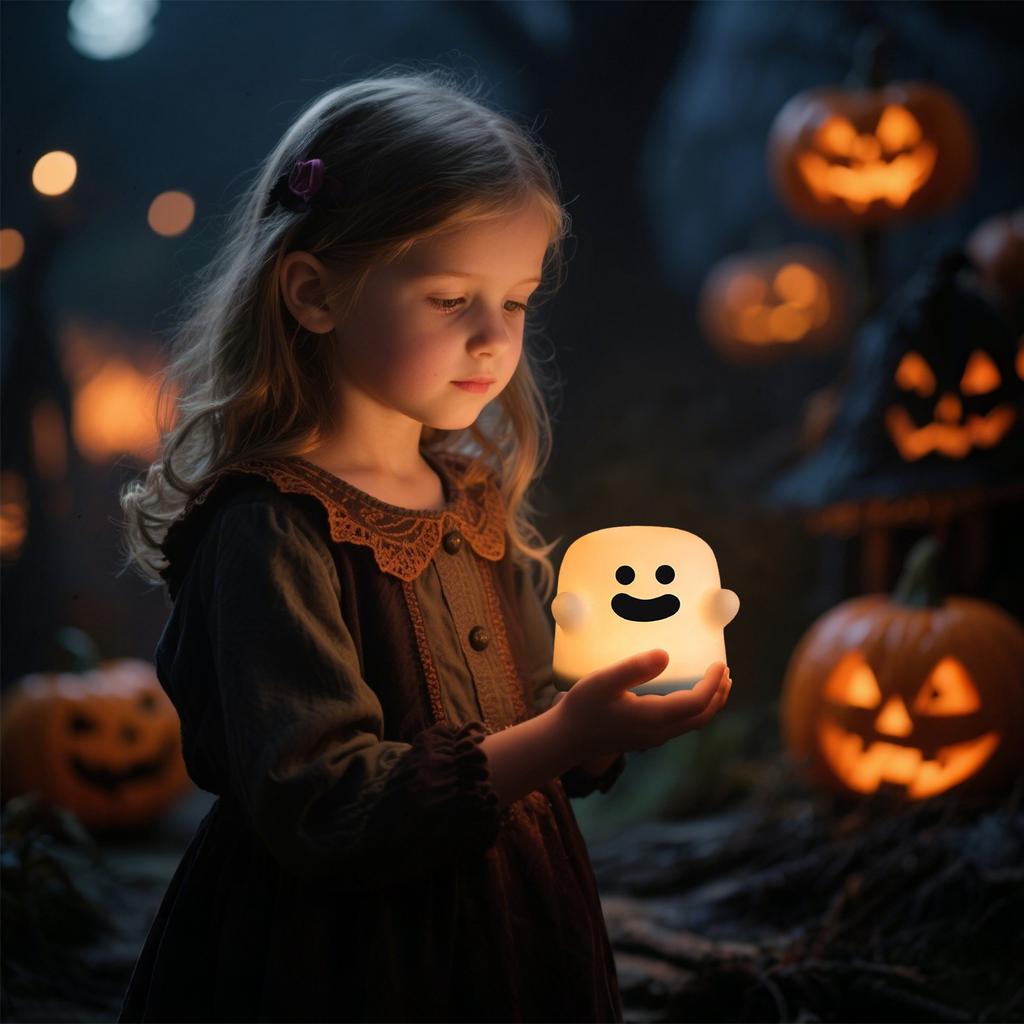 Creative Night Light, USB Charging, Timer, Cute And Atmosphere Gift, Bedside Companion Lamp.