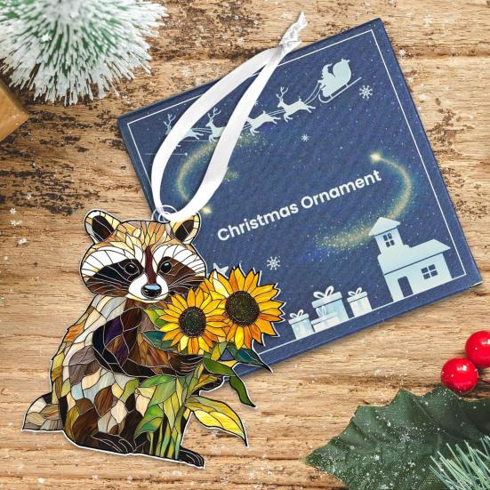 2D Acryl Tier Sonnenfänger Dekoration Innen Außen Garten Hof Fenster Wandbehang Buntglas Hängeornament