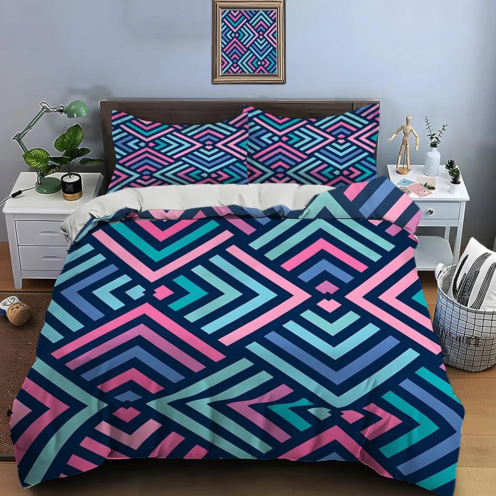 Comforter Geometric Designs Patterns Bedding Set 1 2 S Adult And Children Bedding Set Luxury Gifts