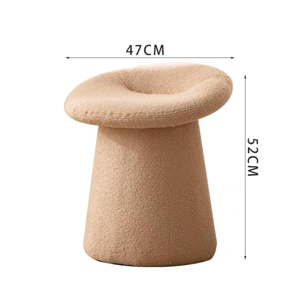 Scandinavian Creative Changing Shoes Wearing Shoes Stool Small Bedroom Lambswool Makeup Stool Bed Stool Sitting Pier