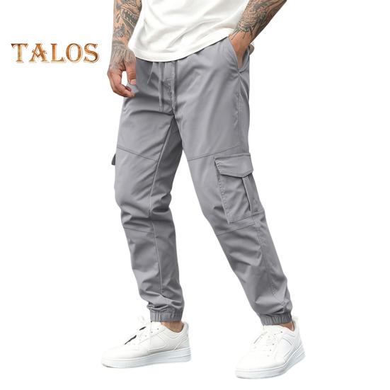 Lässige Jogginghose für Herren mit Kordelzug und Taschen, schmale Jogginghose für draußen, zum Laufen und Wandern im Sommer