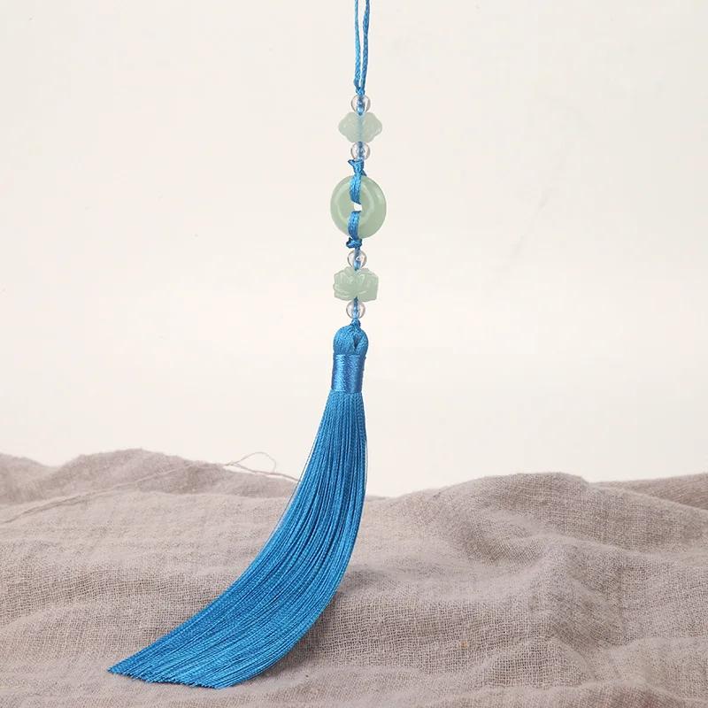 2Pcs Imitation Chinese Knot Tassels DIY Curtain Clothes Bag Craft Supplies Classical Style Tassel Pendant 13cm Beaded Fringe