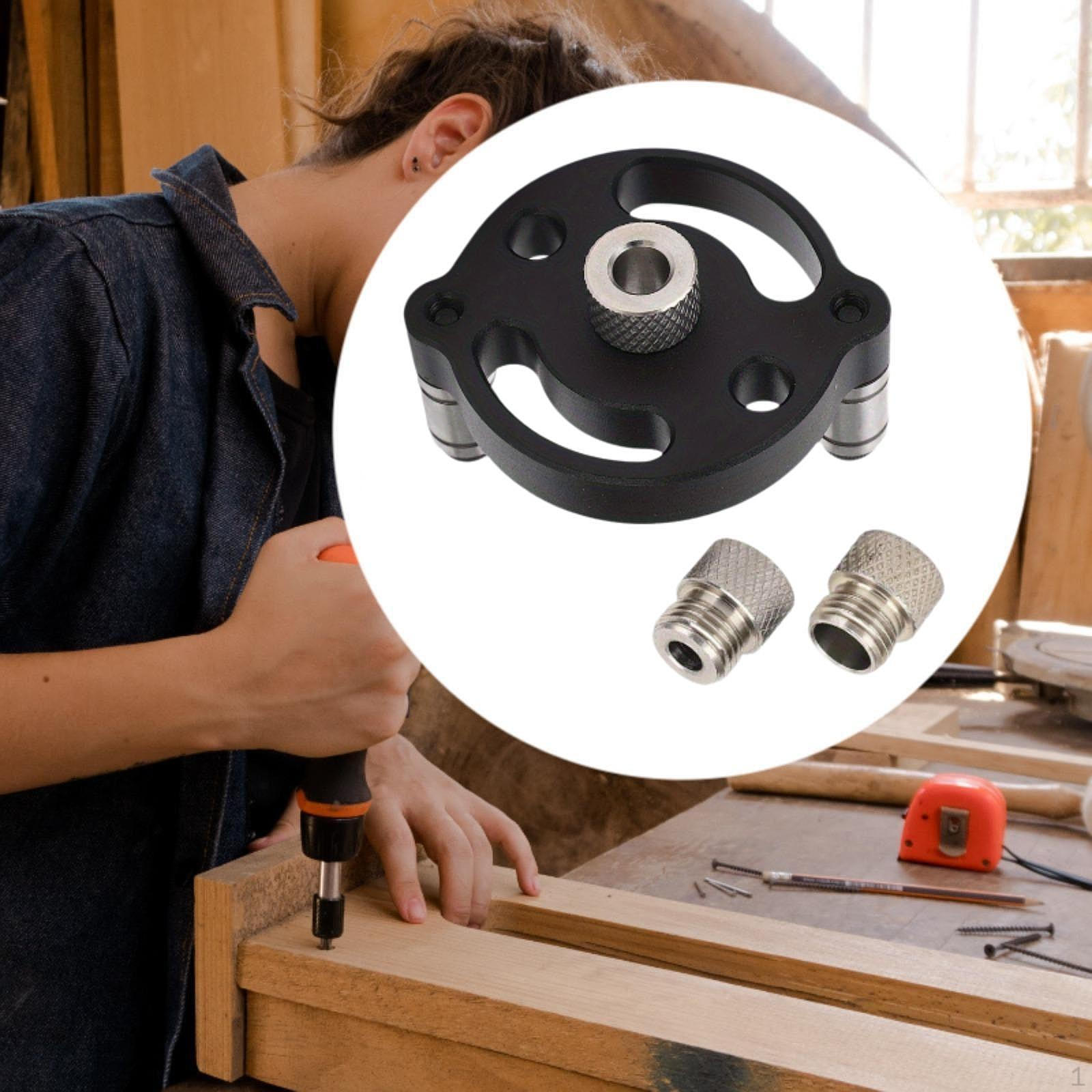 

Набор направляющих для центровочных сверл 6/8/10 мм для вертикальных отверстий с втулками чёрный