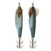 Luminously Squid Jigs Hook Fishing Lures Baits Hard Artificial Shrimp Baits with Hook Hard Night Fishing Baits Enduring