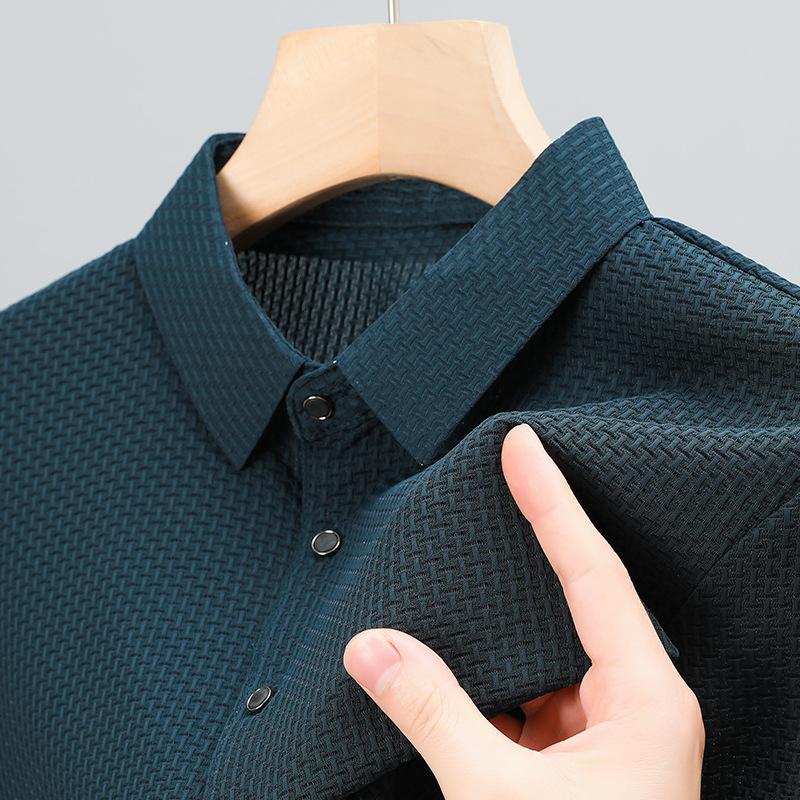 Letní novinka Pánské tričko s krátkým rukávem Chladivé a prodyšné POLO Košile Business Ležérní Top absorbující pot