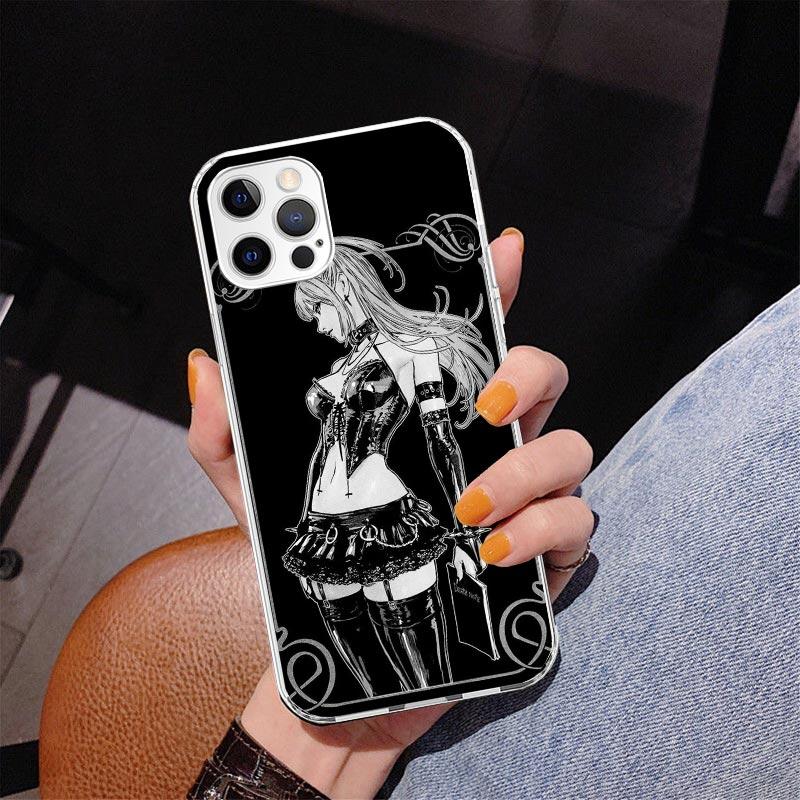 N-Note D-Death MisaMisa Phone Case For iPhone 17 Air 16 Pro Max 16E 15 + 14 Plus 11 12 13 Mini 7 8 SE Gift Print Cover Fundas