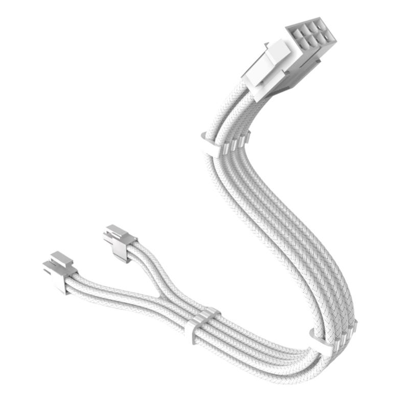 11.8inch CPU 8pin Male to 4+4pin Detachable Male Power Adapter Cable For Modular