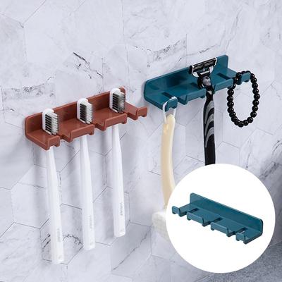 1/2/3PCS Toothbrush Hanger Hook Abs Wall Mount Bathroom Kitchen Tools Gadgets Toothbrush Storage Rack Strong Paste Household