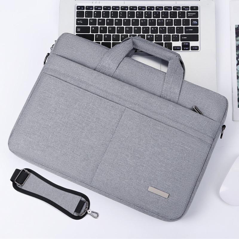 TS JYL laptop bag,Laptop Handbag Crossbody Solid Simple Business Briefcase