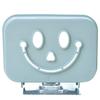 Soap Holder Hollow Smile Face Thicken PP Self-Adhesive Wall Mounted Self Draining Soap Holder for Bathroom