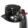 Victorian Style Mesh Caps Gothic Headpiece Adjustable Goggles Headwear Costume Accessories For Theme Parties Halloween