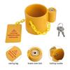 Trailers King Pins Lock with 2 Keys & Caution Label For Standard Fixed King Pins