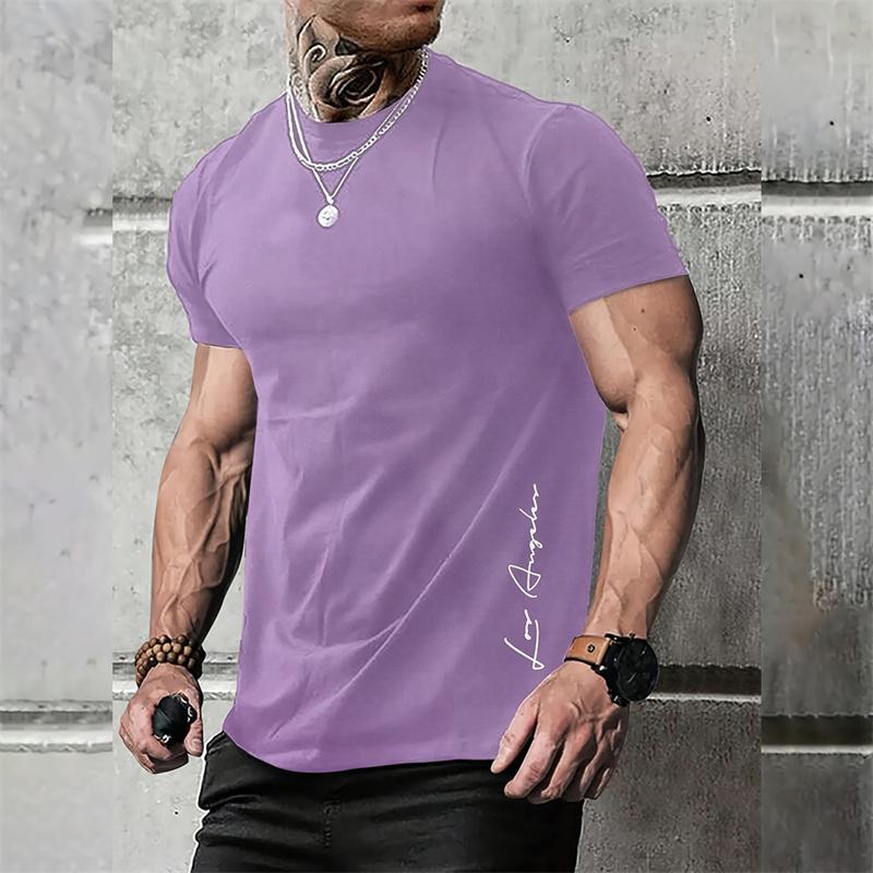 Simple Fashion Letters Graphic T Shirts Trend Summer Crew Neck 3D Printed Short Sleeve Tees Casual Streetwear Cool T-shirts Tops