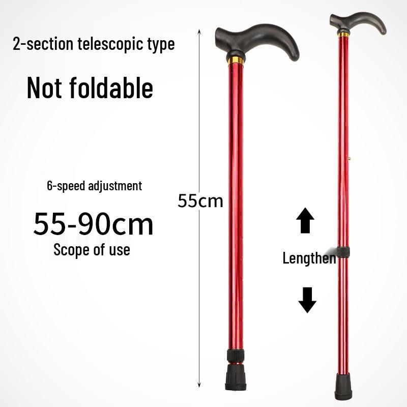Five-Section Folding Ultra-Short Trekking Poles with T-Handle and Adjustable Telescopic Design for Hiking and Mountaineering