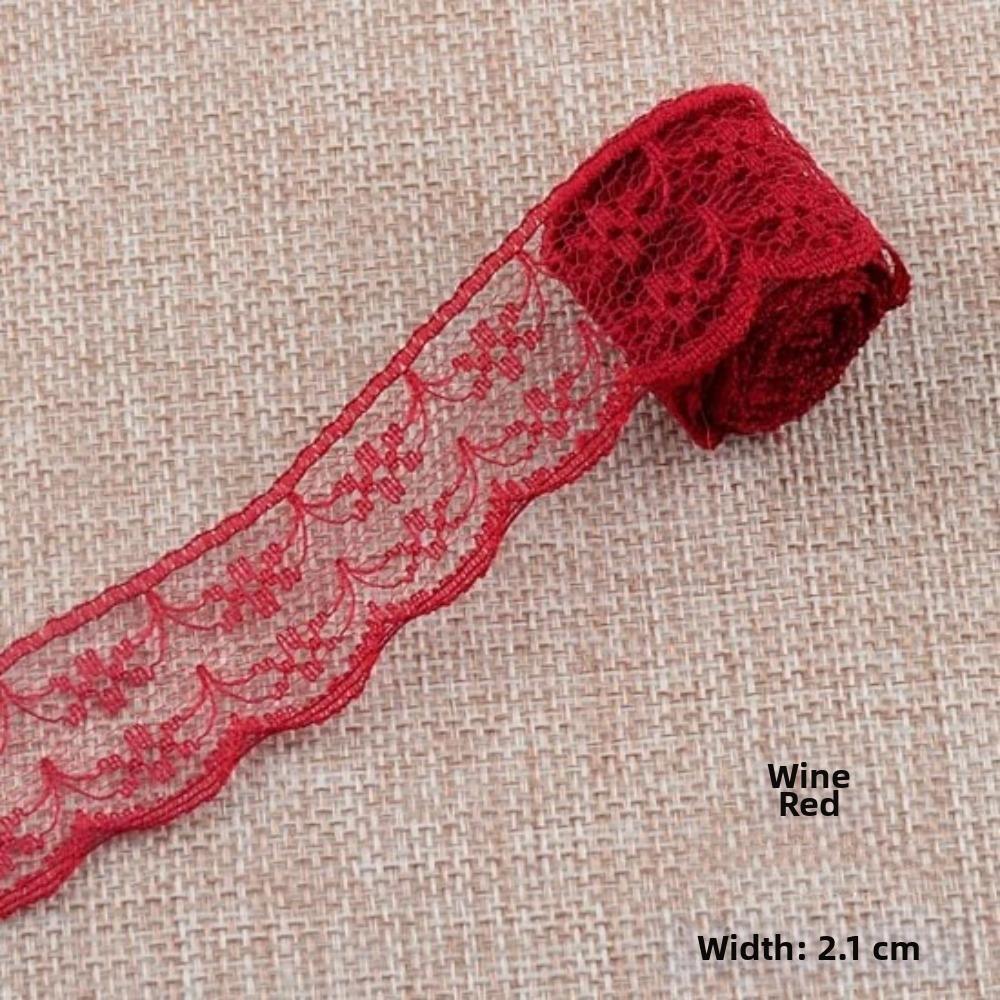 10 Meters Roll Lace Ribbon Non-Stretch Embroidered Net Trim New Unilateral Lace Trim  Decoration