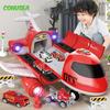 Large Children Airplane Toy Model 12/6Pcs Car Model Toys Passenger Plane Multi-Function Inertia Toy Cars for Boys Kids Gifts