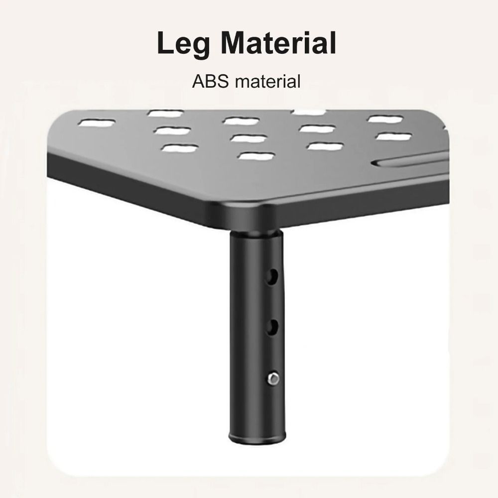 Steel Construction Computer Monitor Riser Airflow Vents Computer Monitor Holder  Workplace