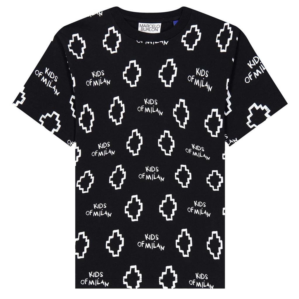 Marcelo Burlon Childrens/Kids All-Over Print T-Shirt