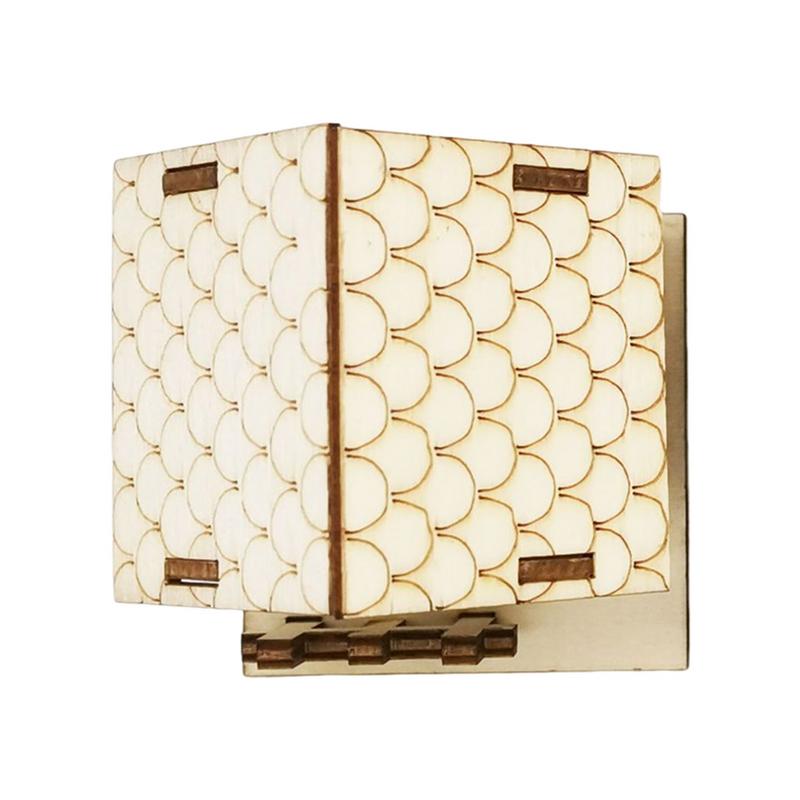 Festival Led Light Village House Wooden House Christmas Tree Decorations For Home Decoration Wooden House Gift Window Decoration