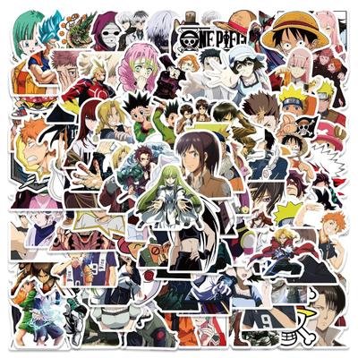 Cool Anime Stickers (100Pcs) Cartoon Anime Stickers Merchandise Gifts for Party Supplies Decorations Laptop Water Bottle