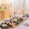 3-piece Elegant Metal and Glass Candle Holder Set for Weddings, Parties and Romantic Dining Decorations (candles Not Included)
