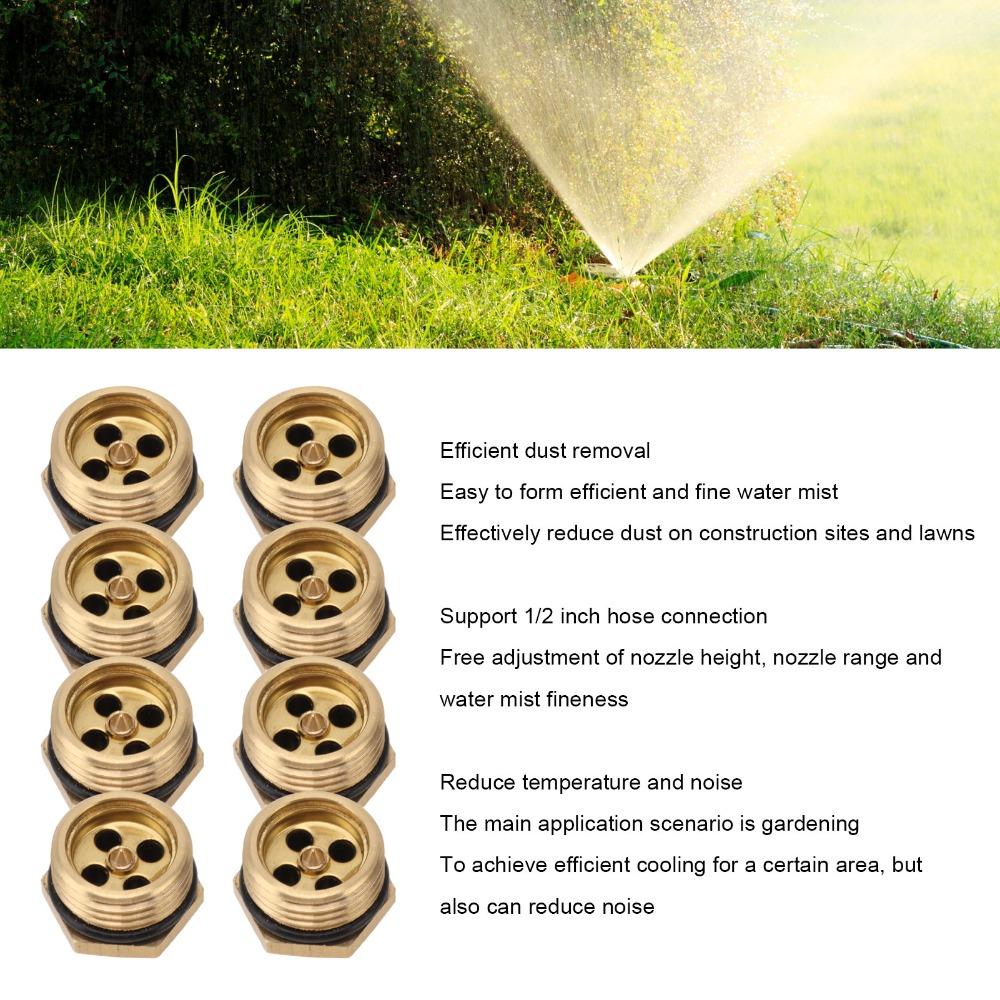 20PCS Brass Mist Nozzle Sprinkler G1/2 Male Thread Irrigation Mist Nozzle  Farmland Spraying