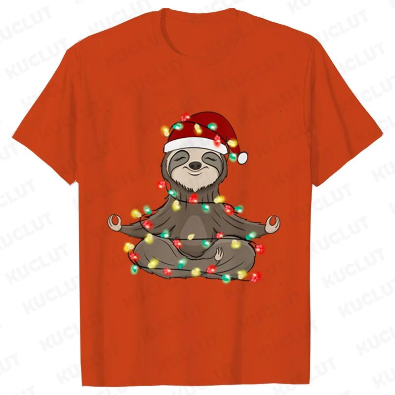 Módní lenochod tričko s krátkým rukávem Y2k trička pro ženy vtipná vánoční světýlka trička dámské halenky korejský ležérní streetwear