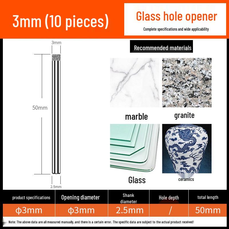 6mm Multifunctional Glass & Tile Drill Bit Set for Marble