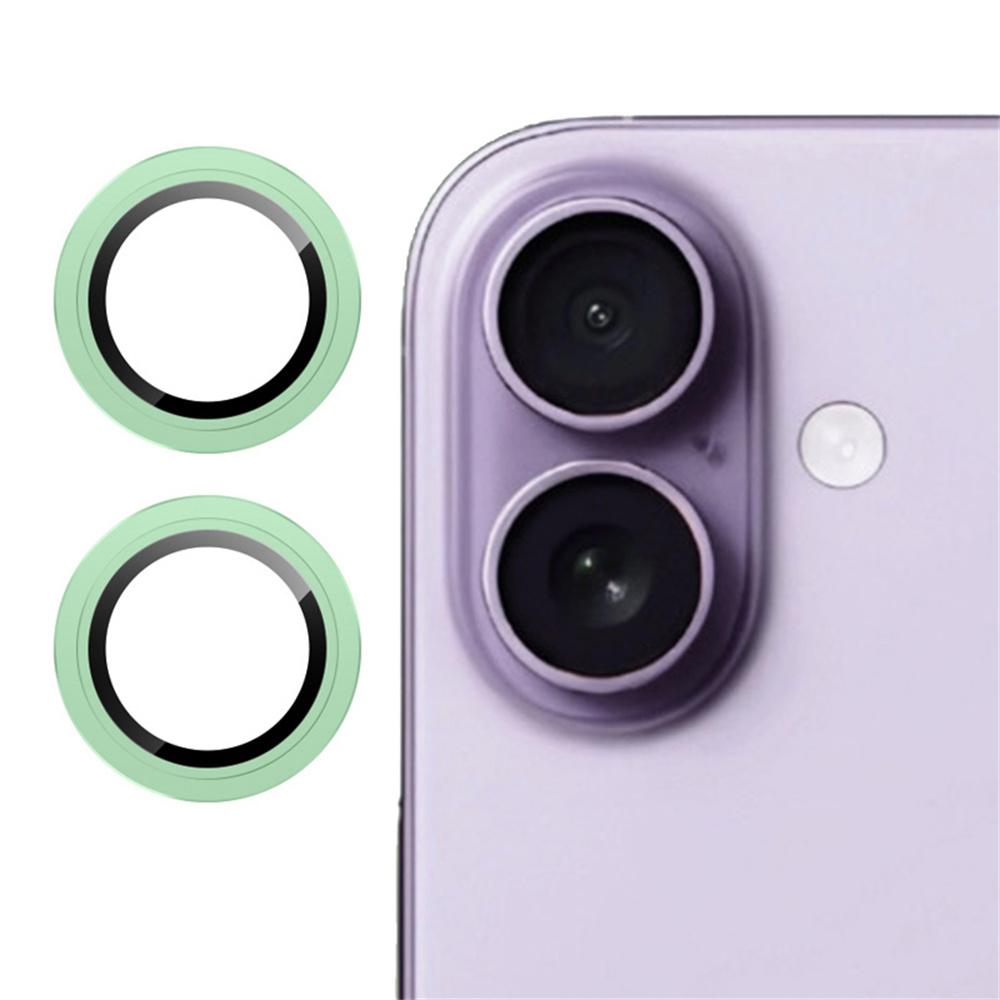 For iPhone 17 Camera Lens Protector Tempered Glass Metal Ring Lens Film