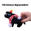 Cute Black Dog Plush Toy Christmas Ornament For Student Backpack Decoration Gift Short Plush, Black, 159cm