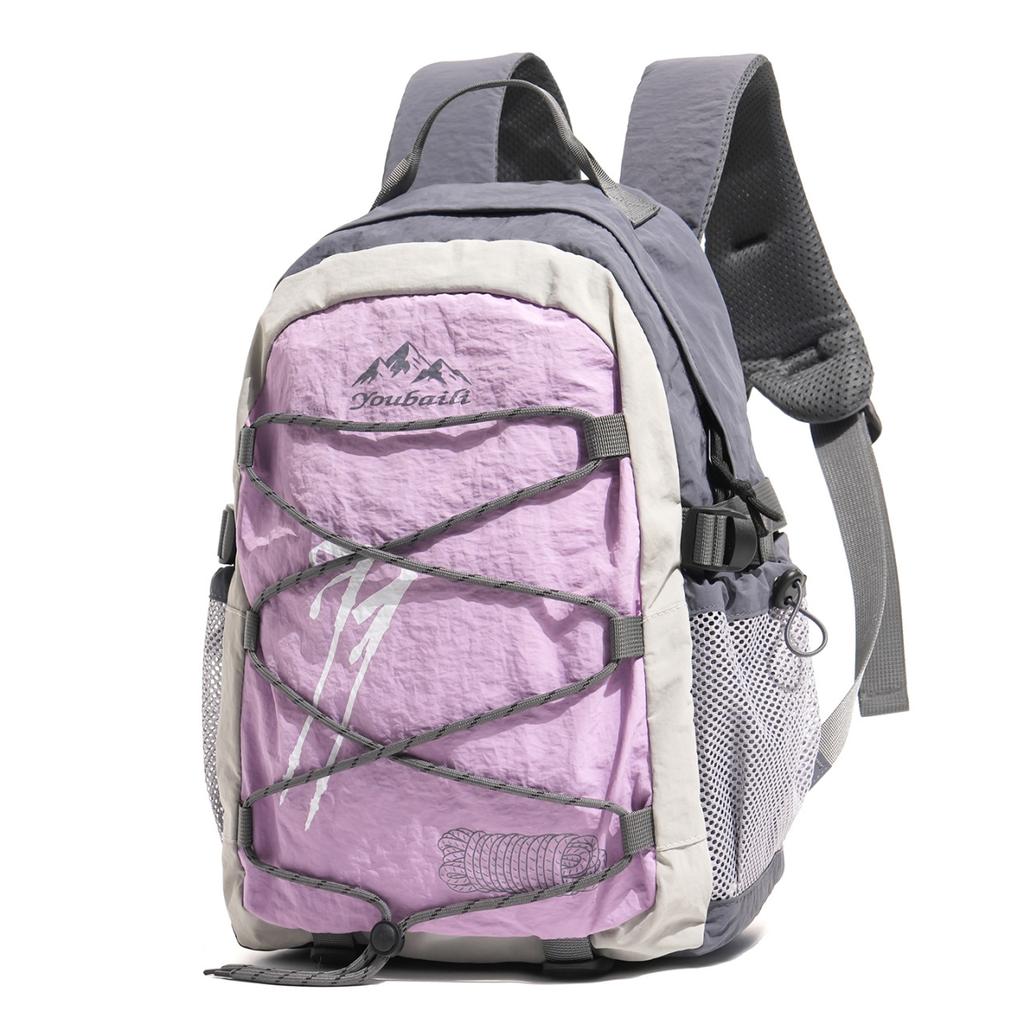 Schoolbag Outdoor Sports Wind Large Capacity Shoulder Bag Men's and Women's 1011 New Going Out Lightweight Backpack Hiking Hiking Bag