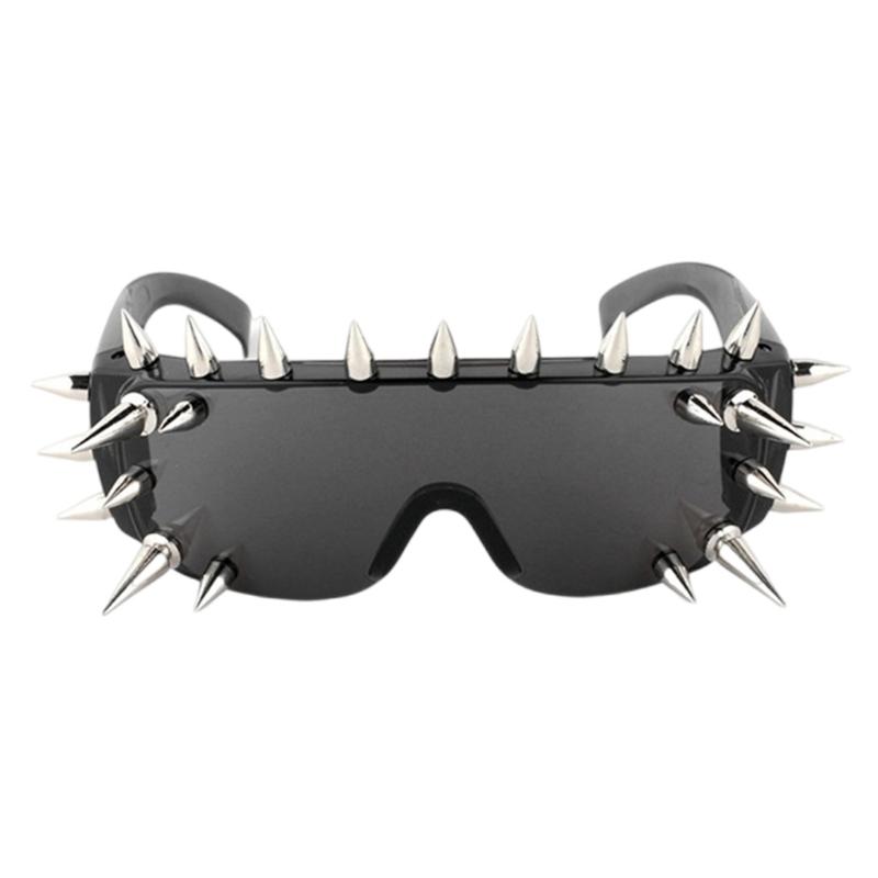 

Eye-Catching Punk Studded Sunglasses for Shows Cosplay and Livehouse Concert Accessories 1