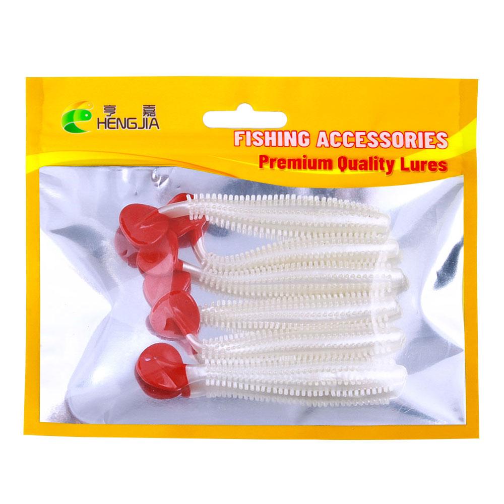 6 buc/lot momeală moale din silicon momelă de pescuit cu particule viermi momeli momeli artificiale pentru abordări de crap de bas