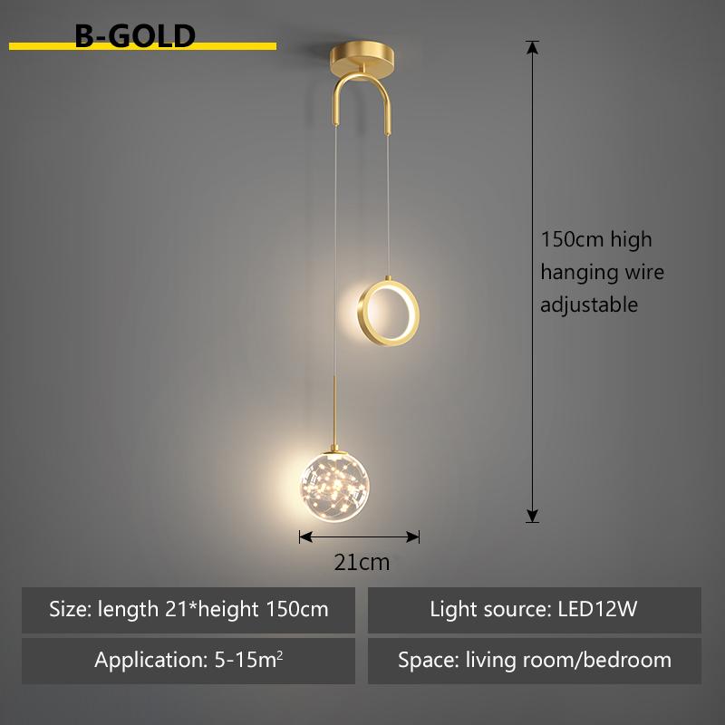

Современный светодиодный подвесной светильник, люстра на тумбочке, креативное скандинавское искусство, роскошная гостиная, спальня, кабинет, длинная линия, маленькие подвесные лампы Natural White