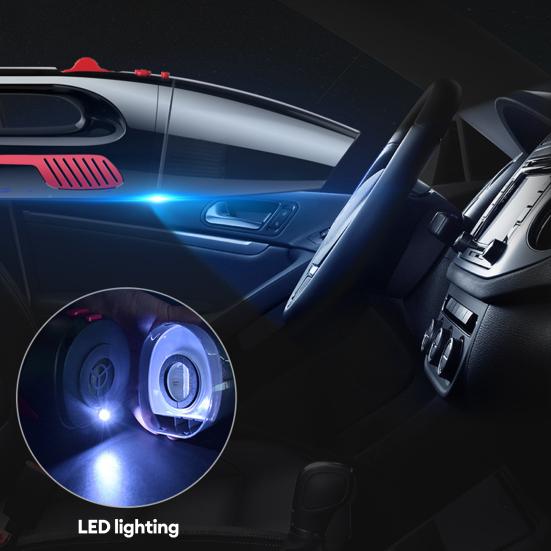 Handheld Car Vacuum Cleaner, Portable Vacuum Cleaner and Air Duster, 120W High Power Vacuum with LED Light for Home Office Car Pet