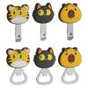 Bottle Opener Multi-Functional Magnetic Refrigerator Magnet Cute Cartoon Animal Design Bottle Opener for Beer Cans Caps